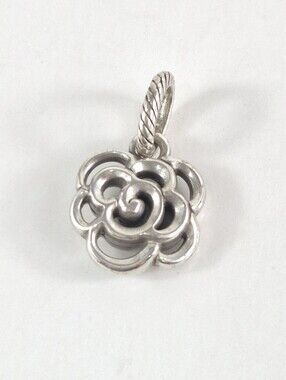 Brighton Open Work Rose Flower Charm
